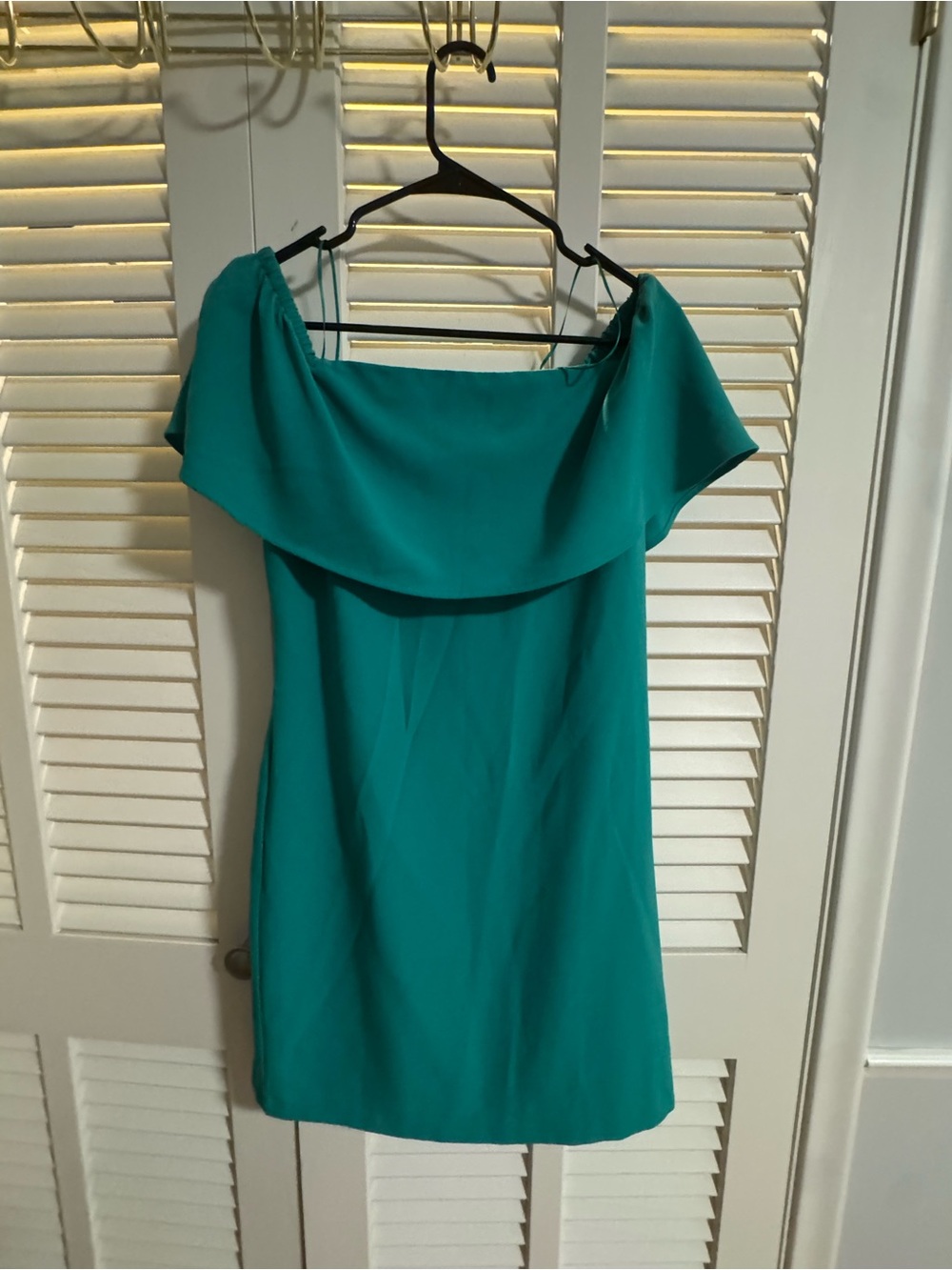 Charles Henry Off Shoulder Shift Dress